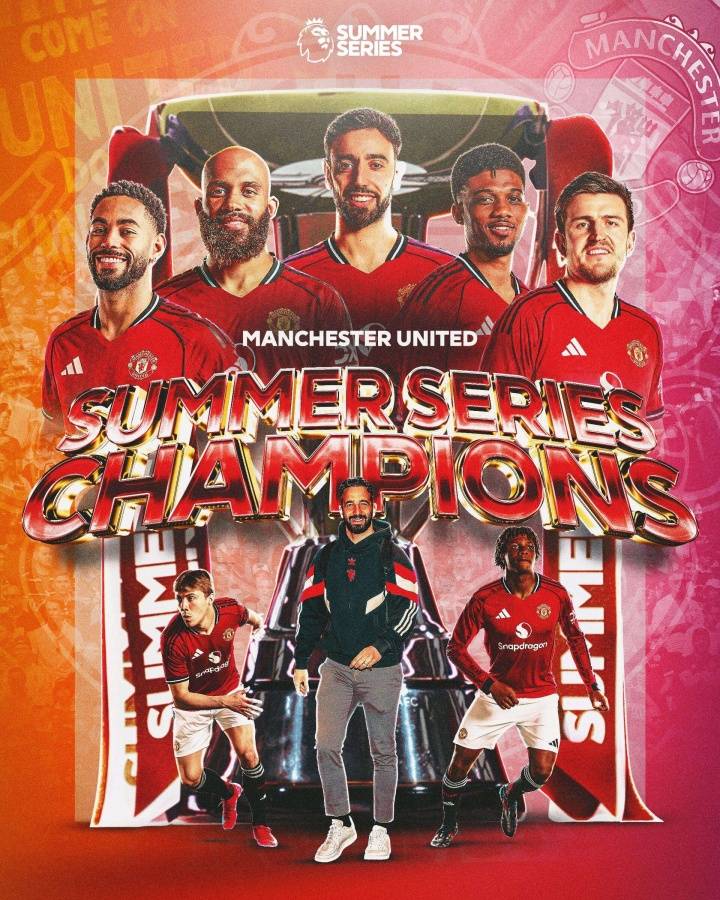 捧杯！曼联2胜1平保持不败 夺得2025英超夏季赛冠军